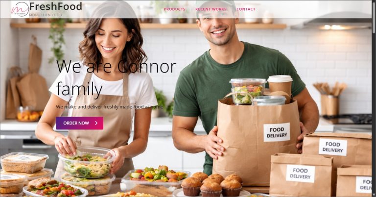 FreshFood Ready Made Website